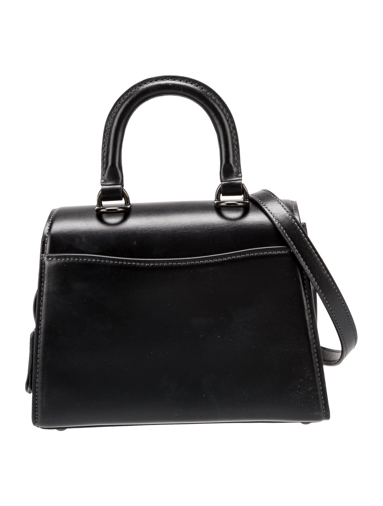 Coach Leather Top Handle Bag